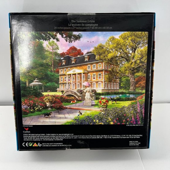 Cardinal 1000 pc Puzzle The Summer Estate Spinmasters.com 20" x 27" Used - Picture 4 of 5